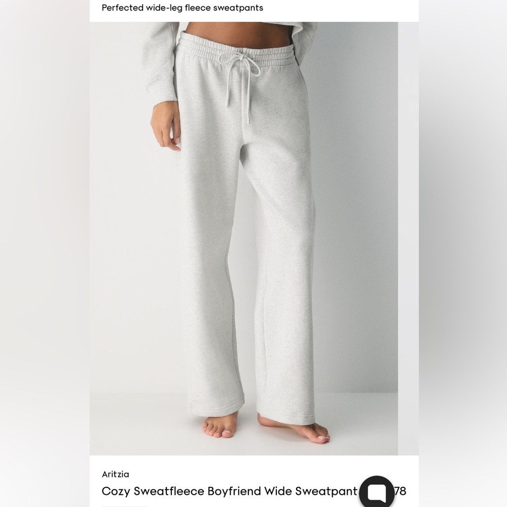 Aritzia Tna Boyfriend Wide Sweatpants